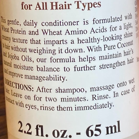 Kiehls Amino Acid Conditioner, Coconut Oil, Wheat Protein, NEW -Travel Size 65ml - Picture 5 of 11